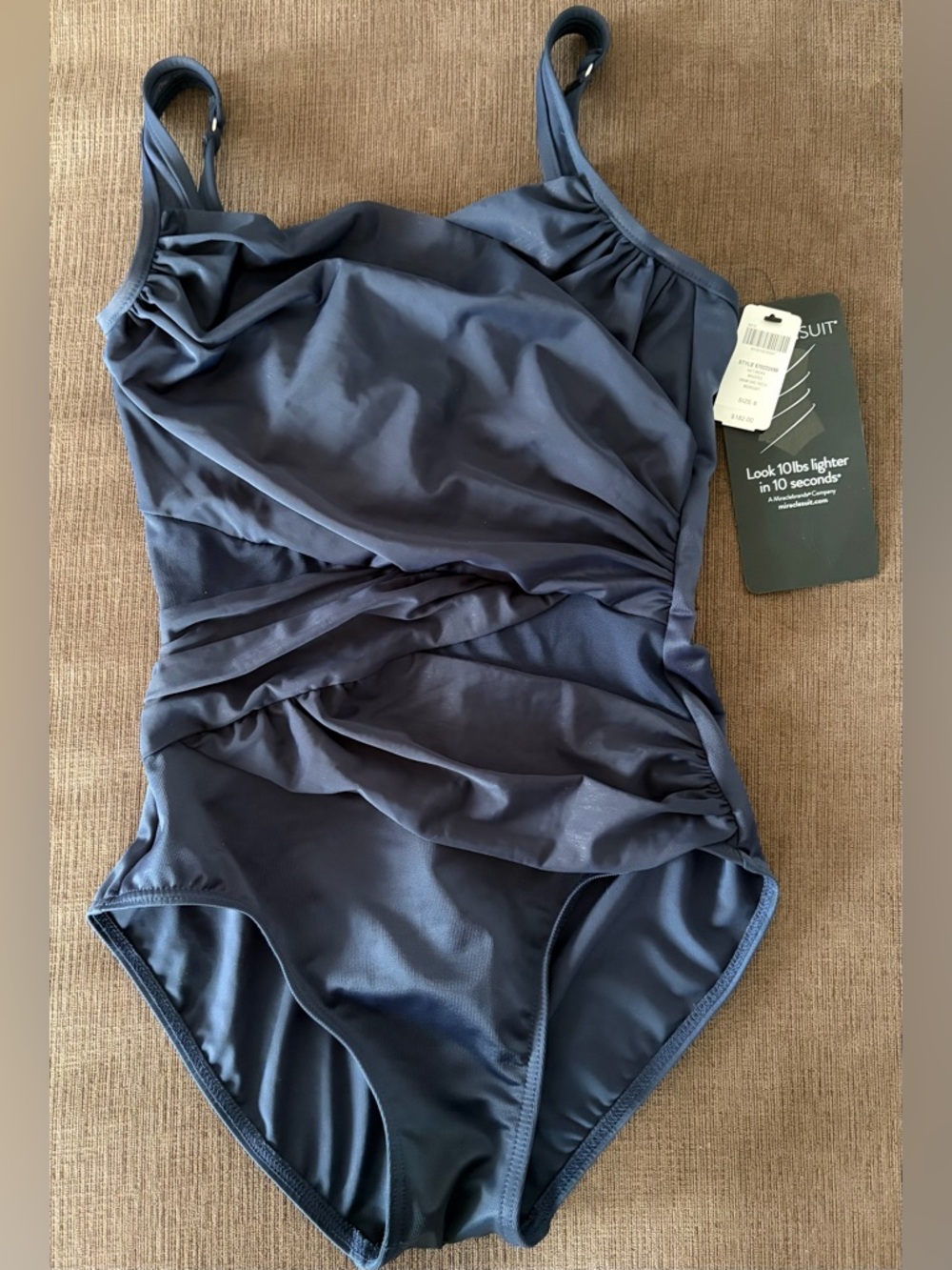 Miraclesuit Navy Blue One-Piece Swimsuit